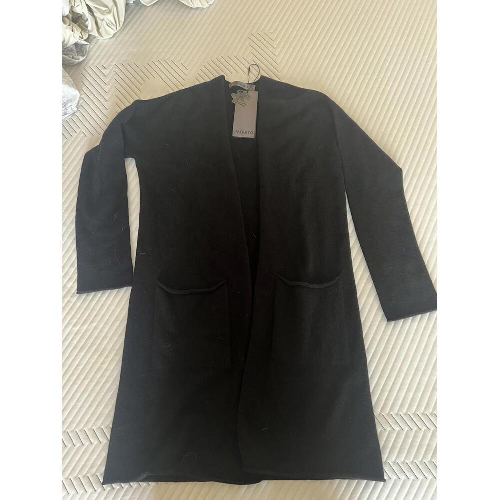 Picotto Black Women's Long Sleeve Cardigan XL